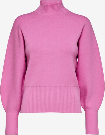 Pull-over 'MERLE FYRIA' SELECTED FEMME en rose : devant