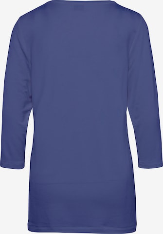 Goldner Shirt in Blau