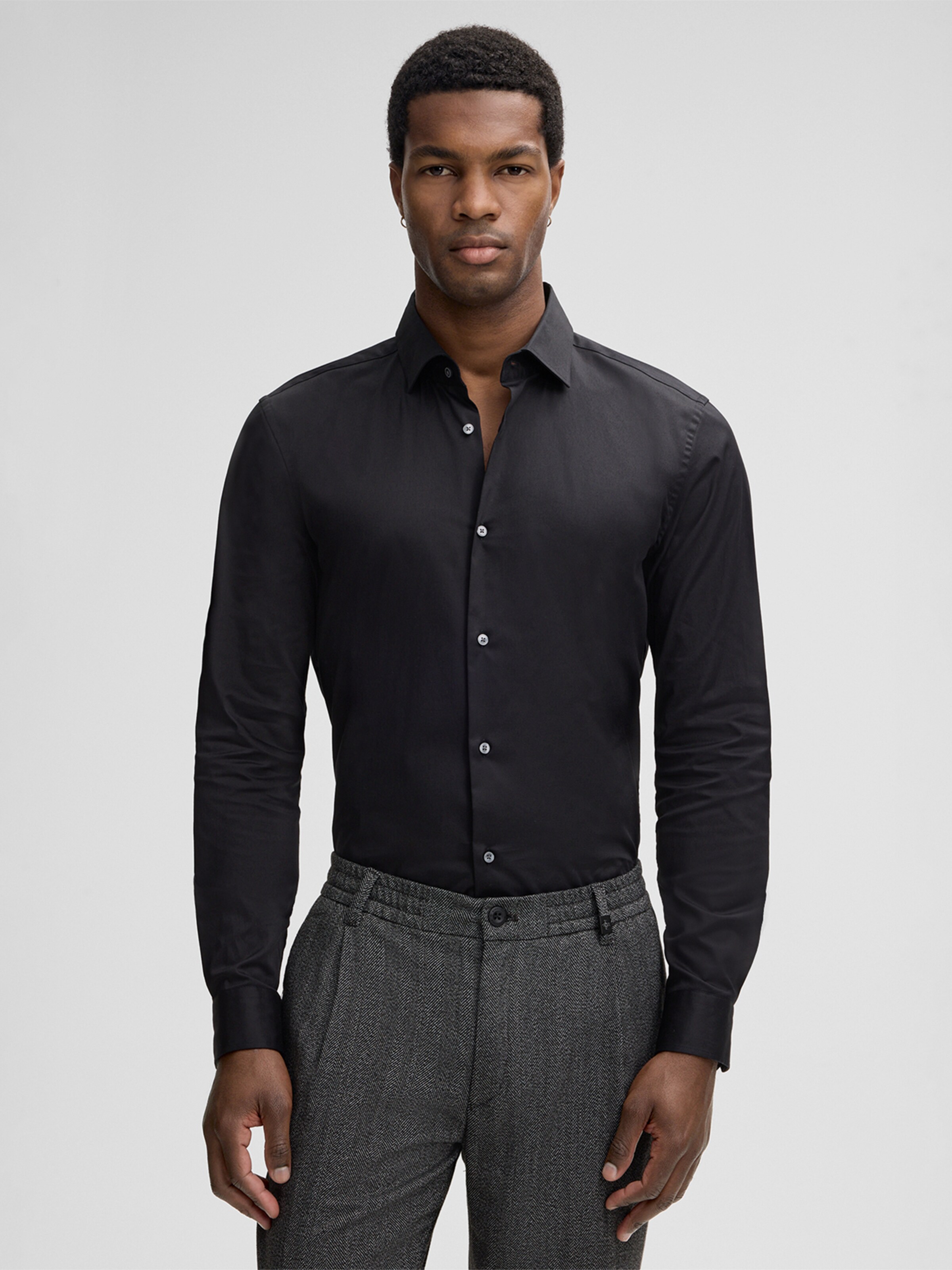 STRELLSON Button Up Shirt 'Stan' in Black, Item view