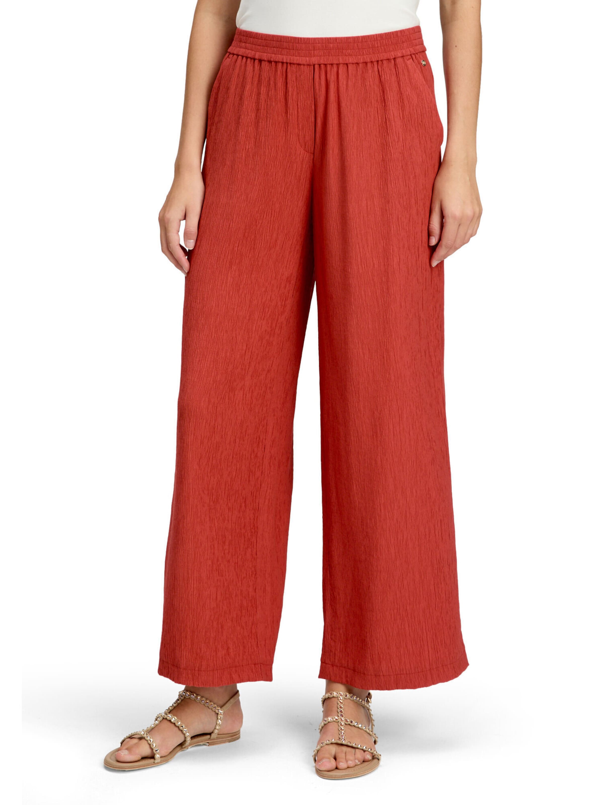 Betty & Co Slimfit Schlupfhose mit Struktur in Rot