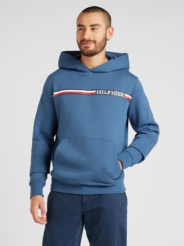 Sweat-shirt TOMMY HILFIGER en bleu : devant