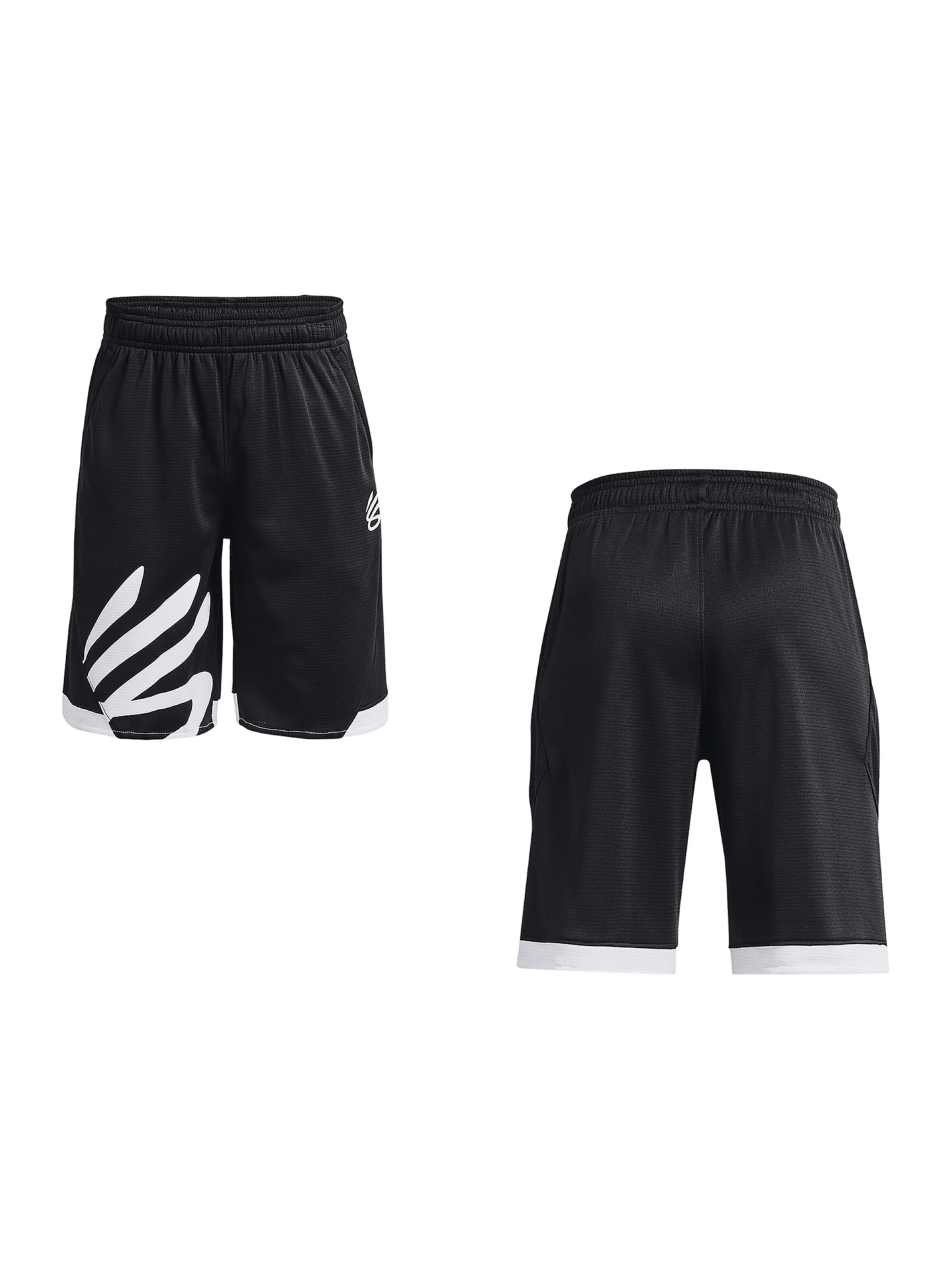 UNDER ARMOUR Regular Sportshorts 'Curry Splash' in Schwarz