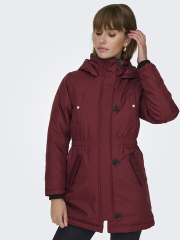 ONLY Tussenparka in Rood