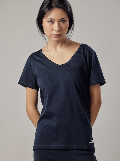 Maglietta 'T-Shirt Scollo Profondo' OWN Off With Nature di colore blu scuro, Visualizzazione prodotti