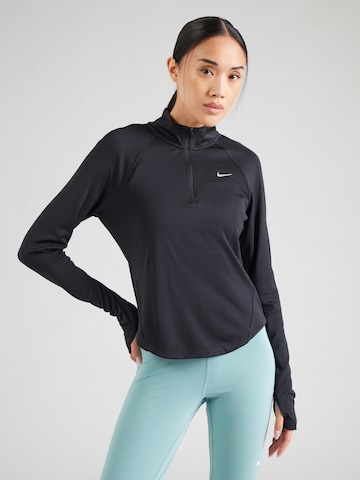 NIKE - Camisa funcionais 'TEMPO' em preto: frente