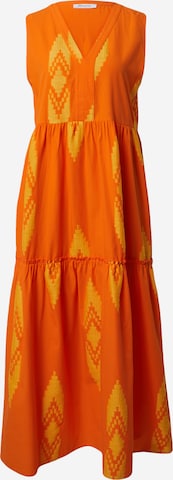 Flowers for Friends - Vestido en naranja: frente