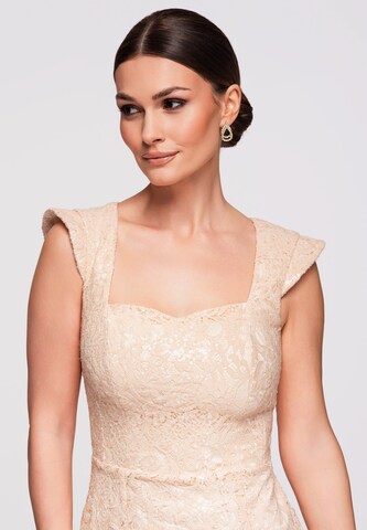 Ombre Cocktailjurk in Beige