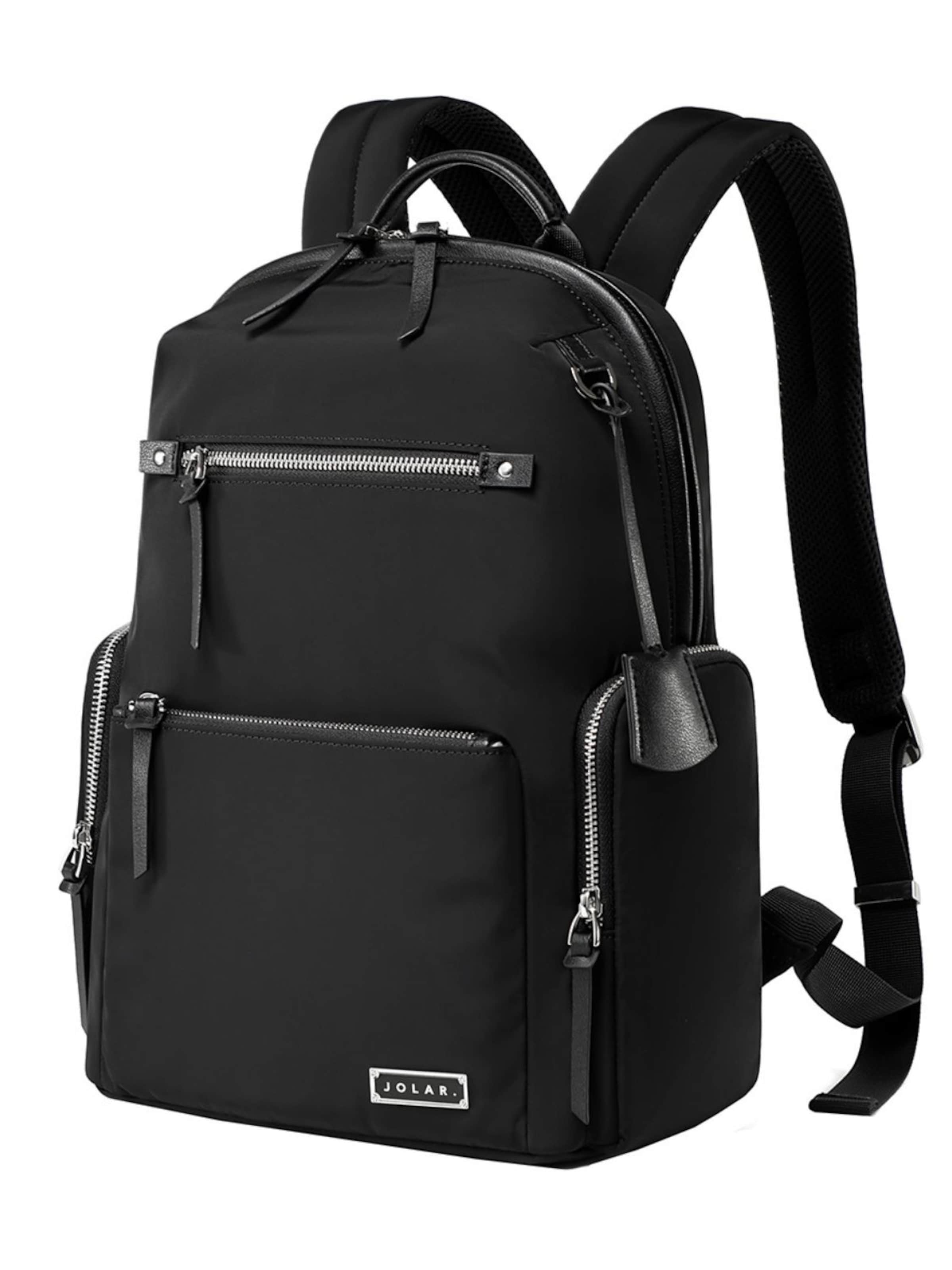 jolar Backpack 'WATERPROOF ERGONOMIC DESIGN' in Black