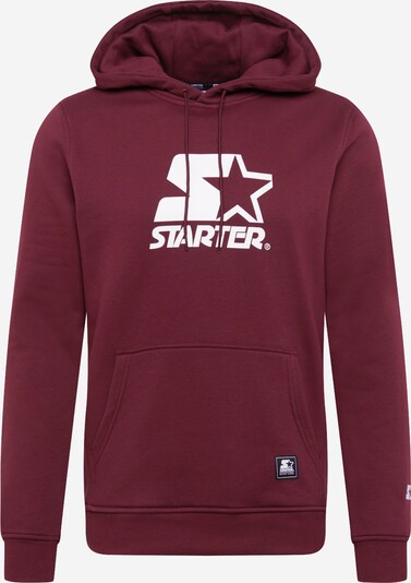 Starter Black Label Sweater majica u trešnja crvena / bijela, Pregled proizvoda
