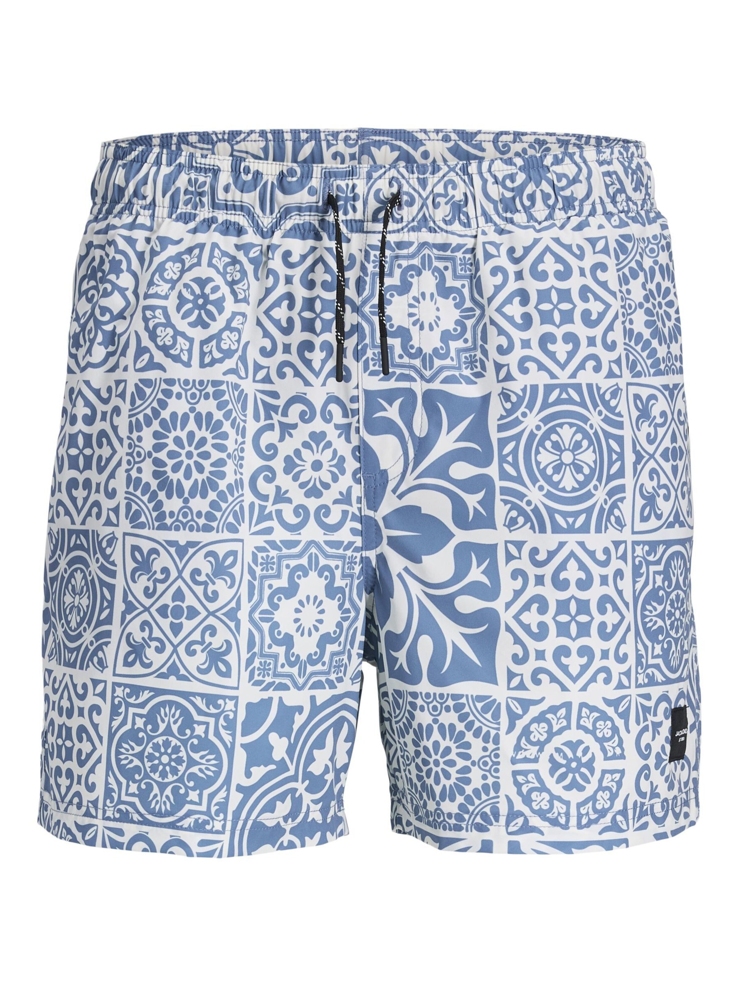 JACK & JONES Zwemshorts in de kleur Opaal / Wit, Productweergave