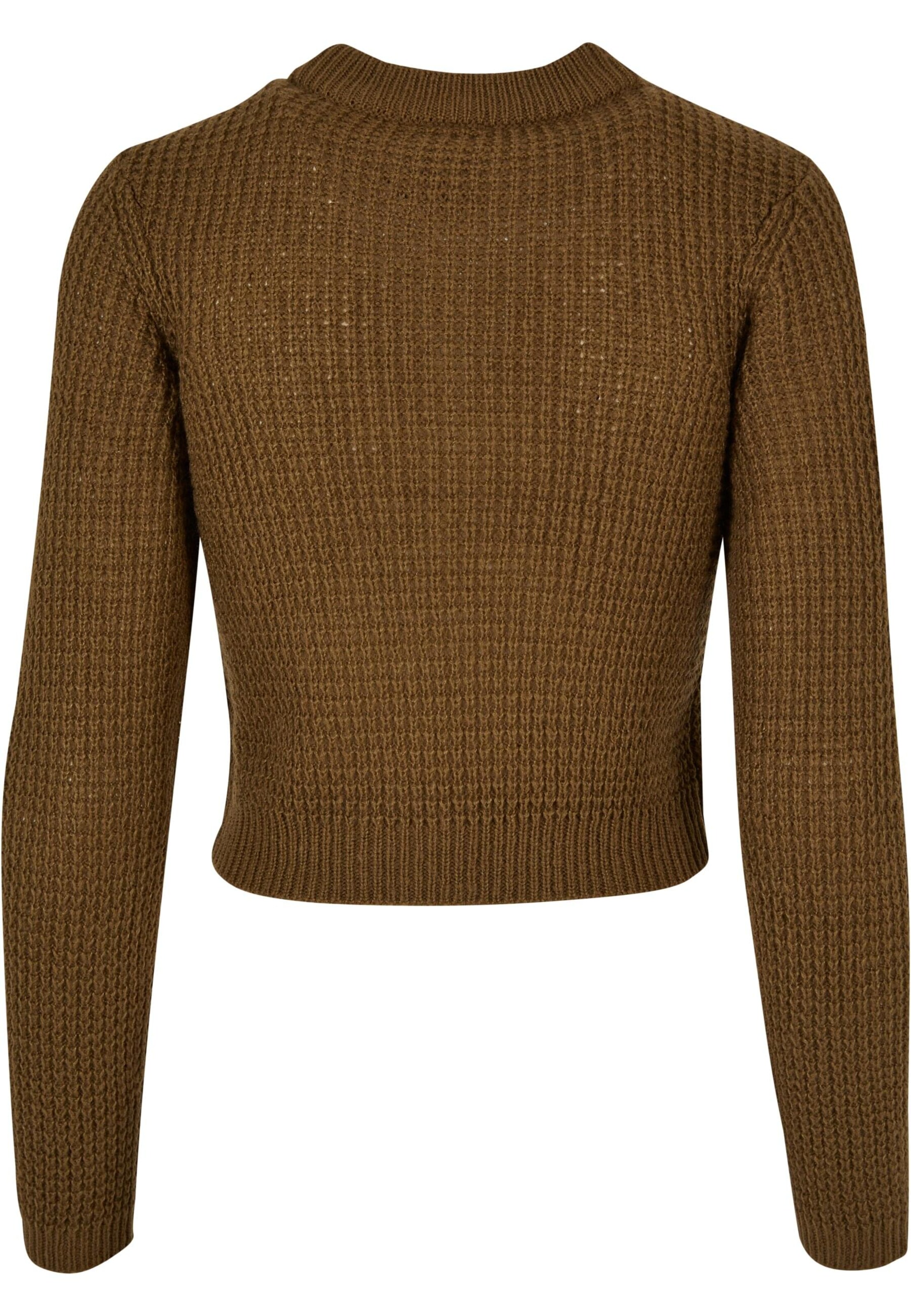 Urban Classics Sveter 'Waffles' - Zelená