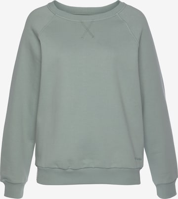 LASCANA Sweatshirt in Green: front