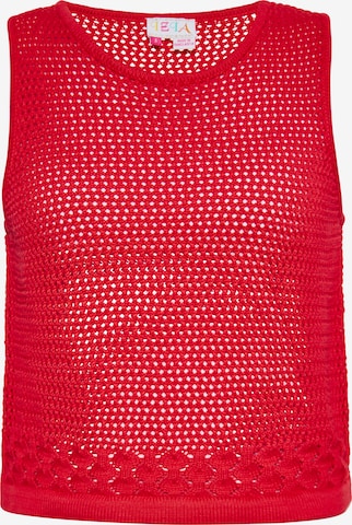 IZIA Knitted Top in Red: front