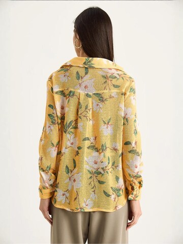 Chemisier Bianco Lucci en jaune