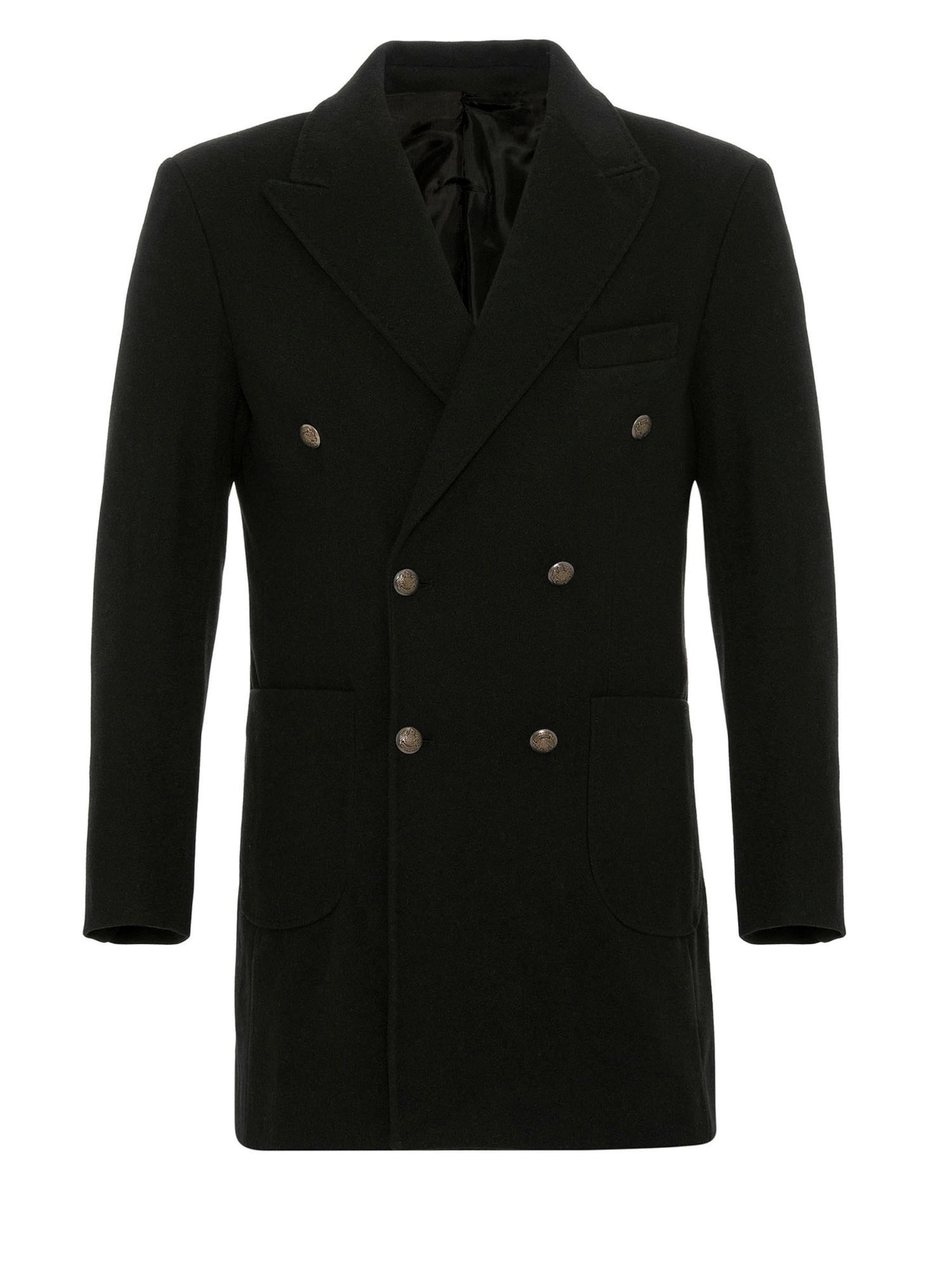 Cappotto di mezza stagione di Antioch in nero: frontale