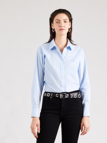 Bluză de la Pepe Jeans pe albastru: față