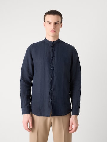 BOSS Orange Regular fit Overhemd 'Race_1' in Blauw: voorkant