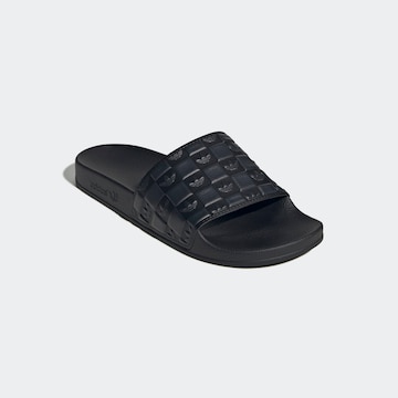 ADIDAS ORIGINALS Badesandale in Schwarz: Vorderseite