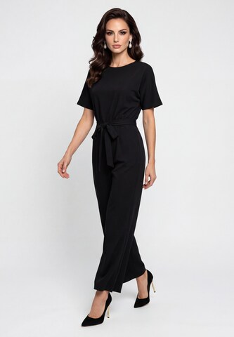 faina Jumpsuit in Zwart: voorkant