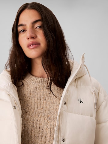 balta Calvin Klein Jeans Demisezoninė striukė 'Classic'