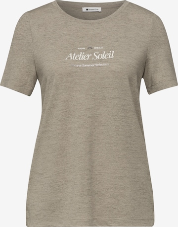 T-shirt STREET ONE en beige : devant