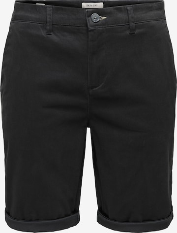 Only & Sons Regular Pants 'ONSSaul' in Black: front