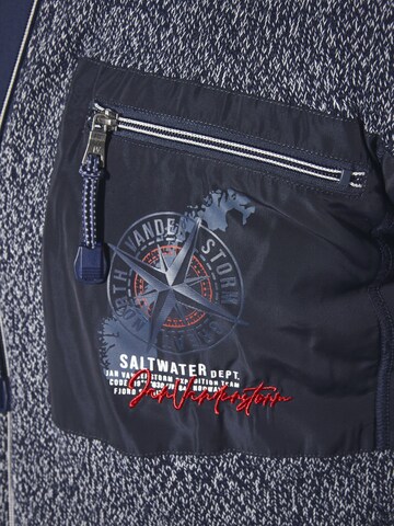 Jan Vanderstorm Gebreid vest 'Djarke' in Blauw