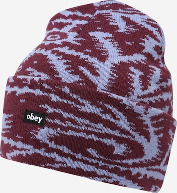 Obey Beanie 'Magnolia' in Purple: front