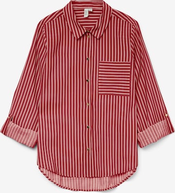 VERO MODABluza 'VMFANNIE' - crvena boja: prednji dio