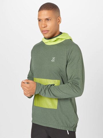 Haglöfs Athletic Sweatshirt 'Mirre' in Green: front