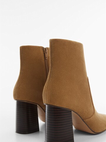 Bottines 'Gandy' MANGO en marron