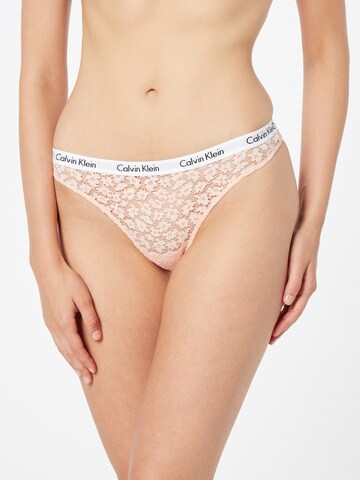 Slip de la Calvin Klein Underwear pe portocaliu: față