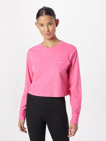 COLUMBIA Performance Shirt 'North Cascades' in Pink: front