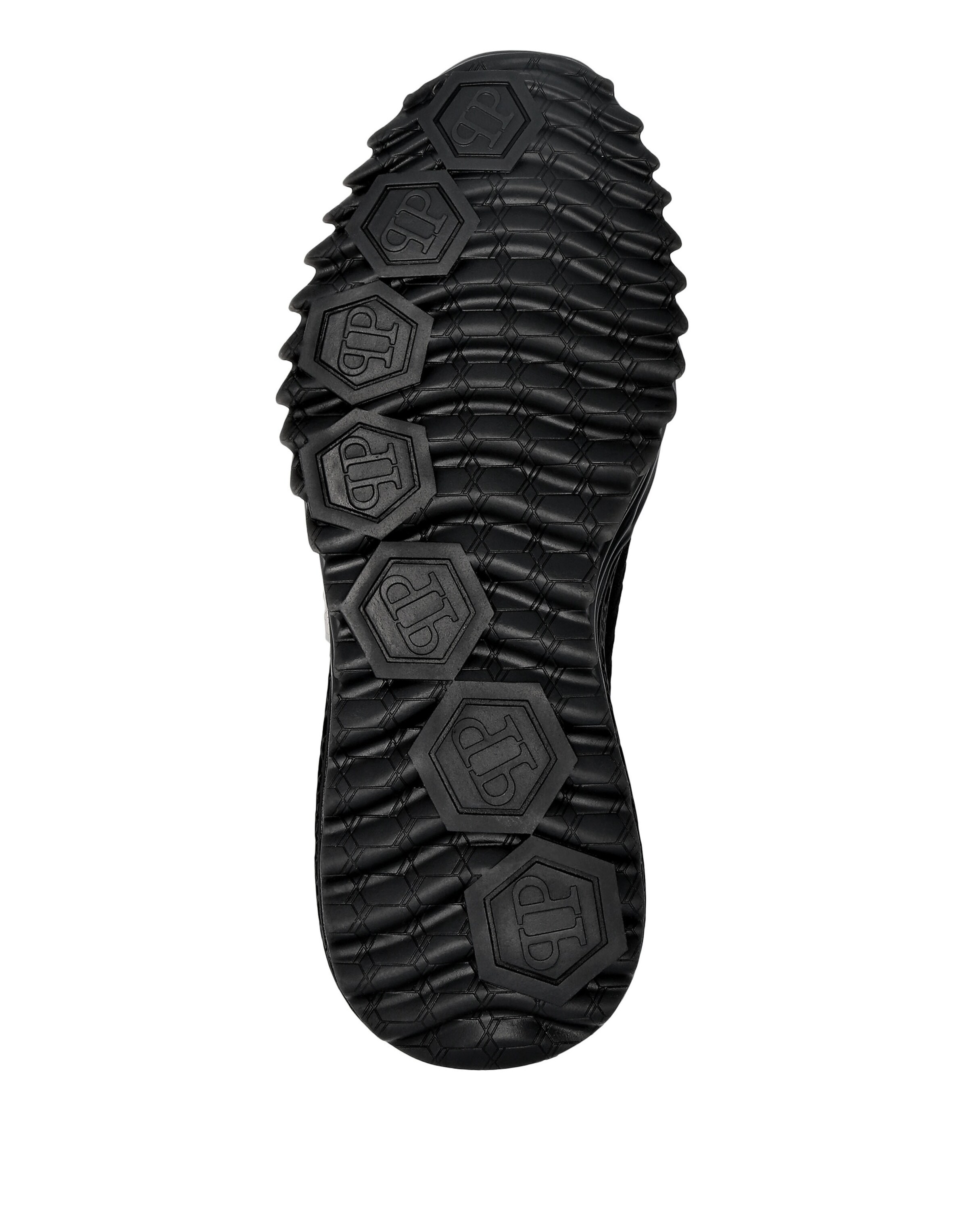 Philipp Plein - Sapatilhas baixas 'Hexagon' em preto