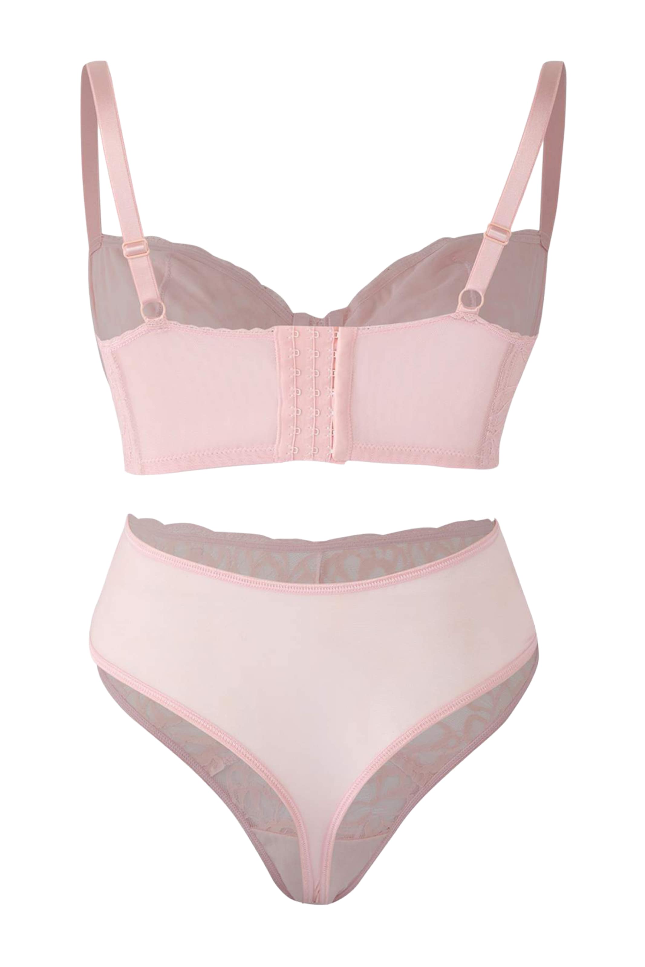 Trendyol Curve Bustier Fehérnemű szettek - rózsaszín