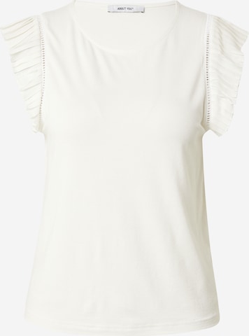 ABOUT YOU - Camiseta 'Charlize' en blanco: frente