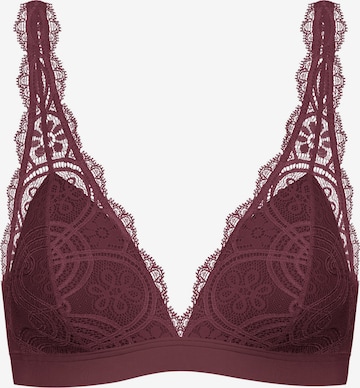 Mey Triangle Bra 'Poetry Fame' in Purple: front