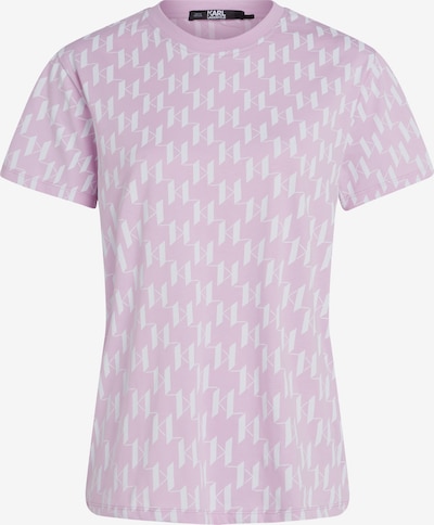 Karl Lagerfeld T-Shirt 'Monogram' in lavendel / weiß, Produktansicht