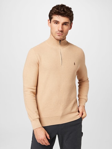 Pull-over Polo Ralph Lauren en beige : devant