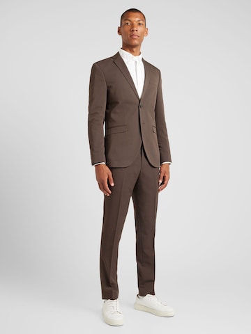JACK & JONES Slimfit Anzug 'JPRBLAFranco' in Braun: Vorderseite