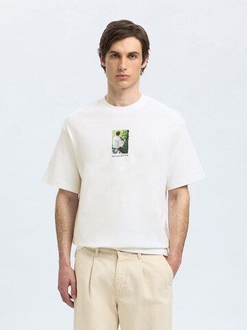SELECTED HOMME Bluser & t-shirts 'SLHDarius' i hvid: forside