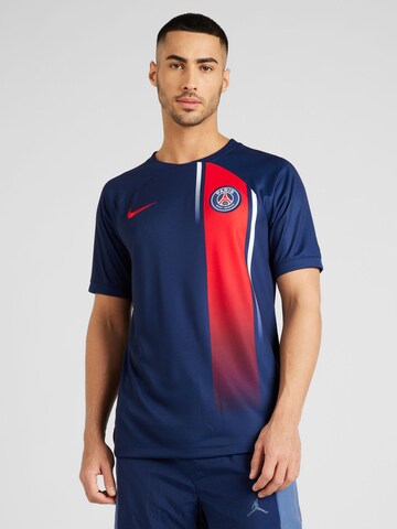 T-Shirt fonctionnel NIKE en bleu : devant