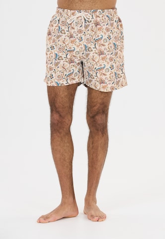 NOU Zwemshorts 'Justino' in Beige: voorkant