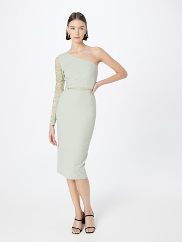 Skirt & Stiletto Cocktail Dress 'CALLIE' in Green: front