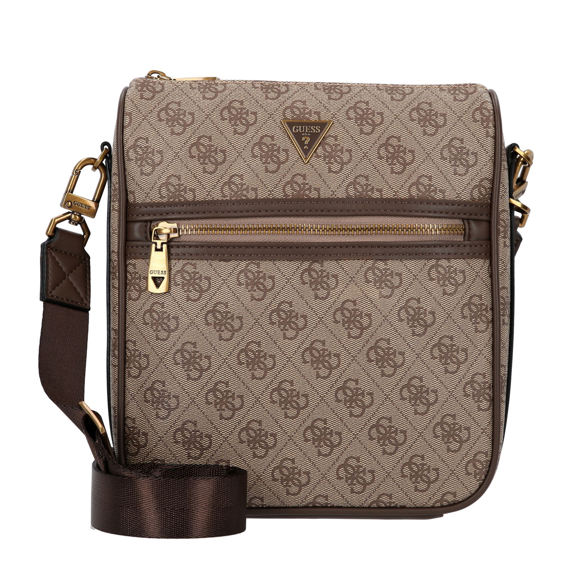 GUESS Crossbody Bag 'Milano' in Brown: front