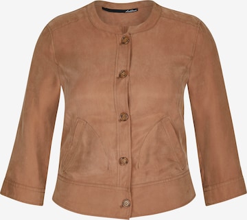 Lecomte Between-Season Jacket in Brown: front