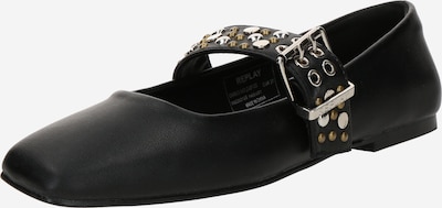 Balerinos su dirželiais iš REPLAY, spalva – juoda, Prekių apžvalga