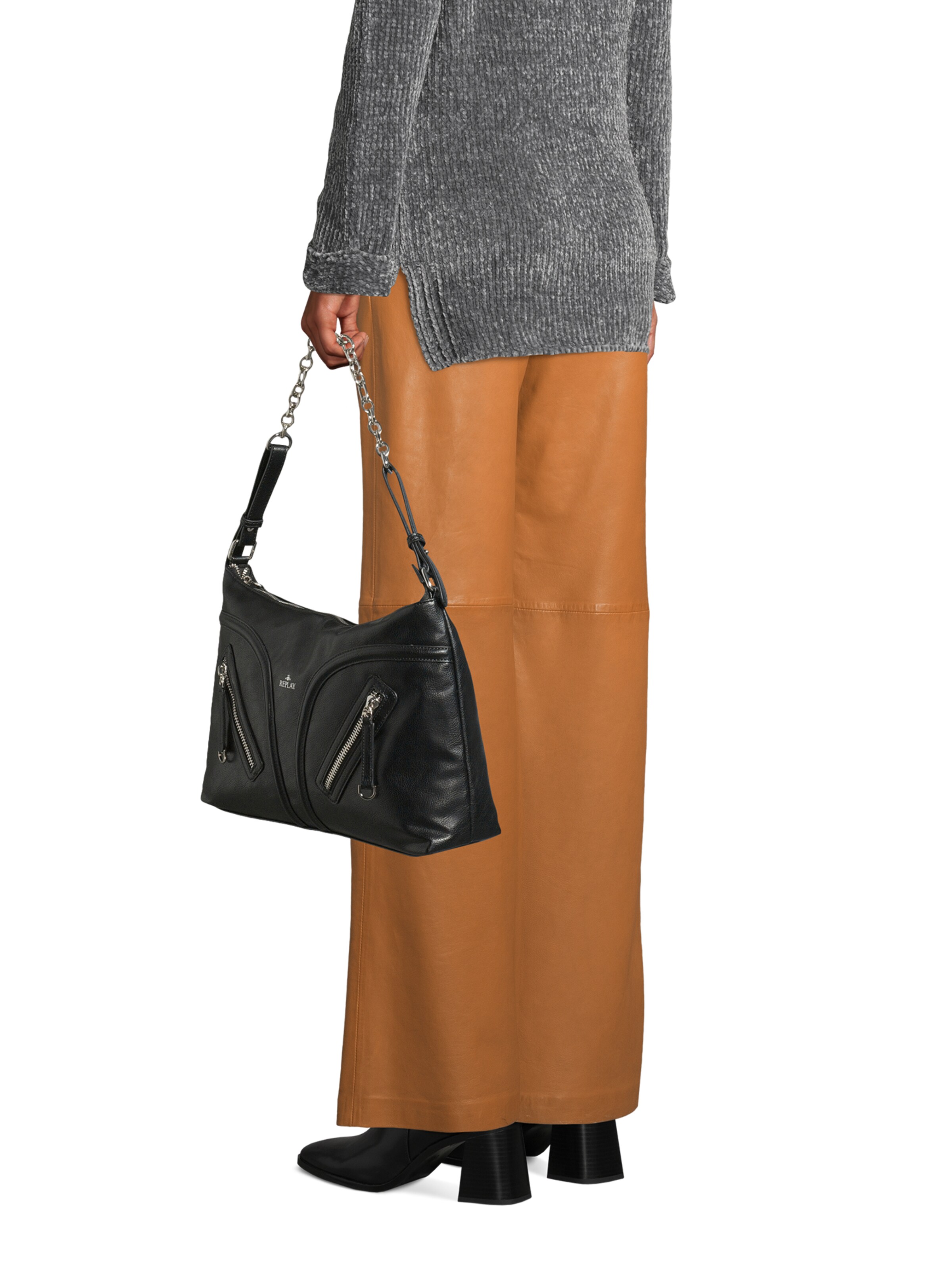 Borsa a spalla di REPLAY in nero