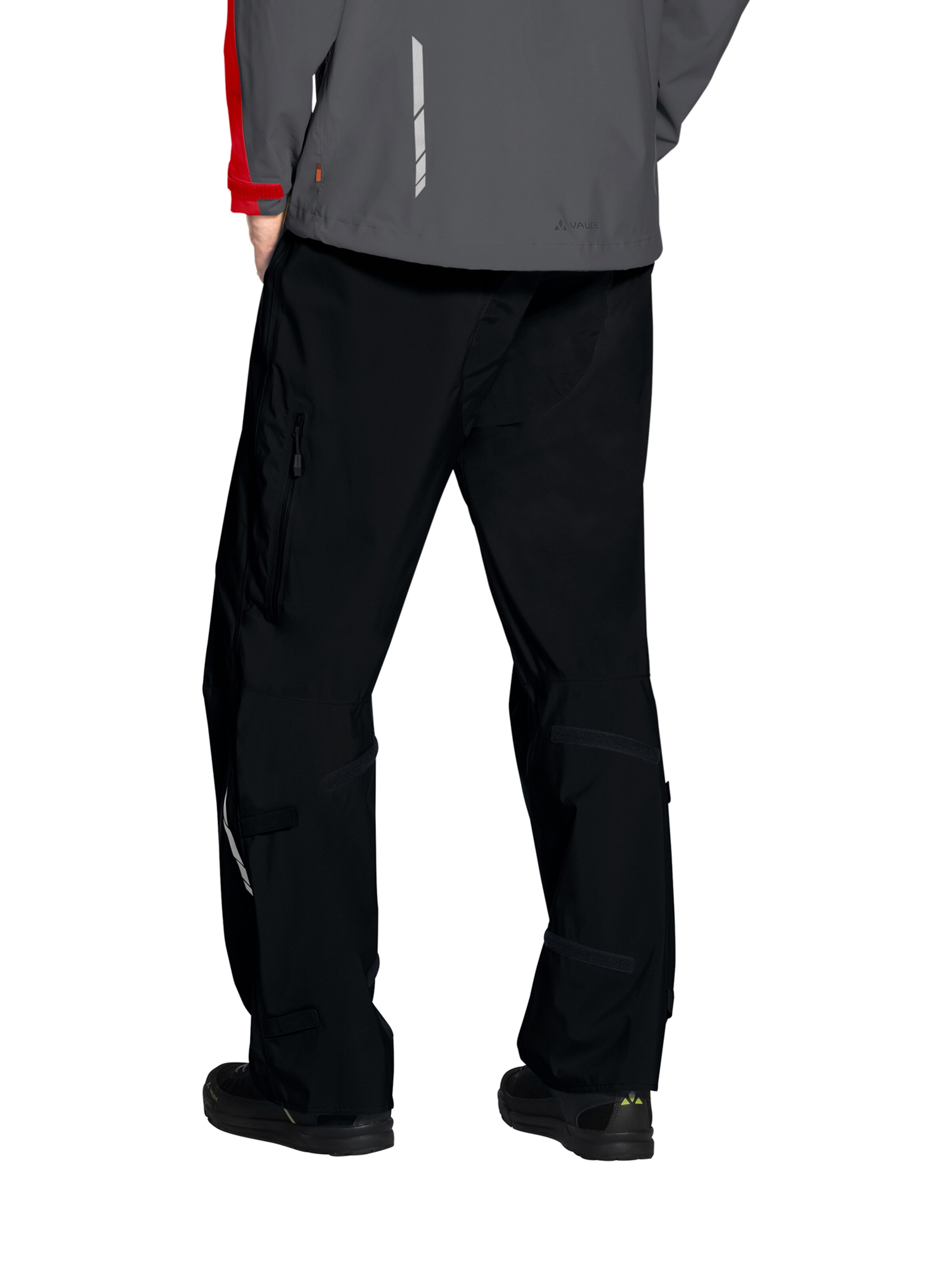 VAUDE Regular Hose 'Moab Rain P' in Schwarz