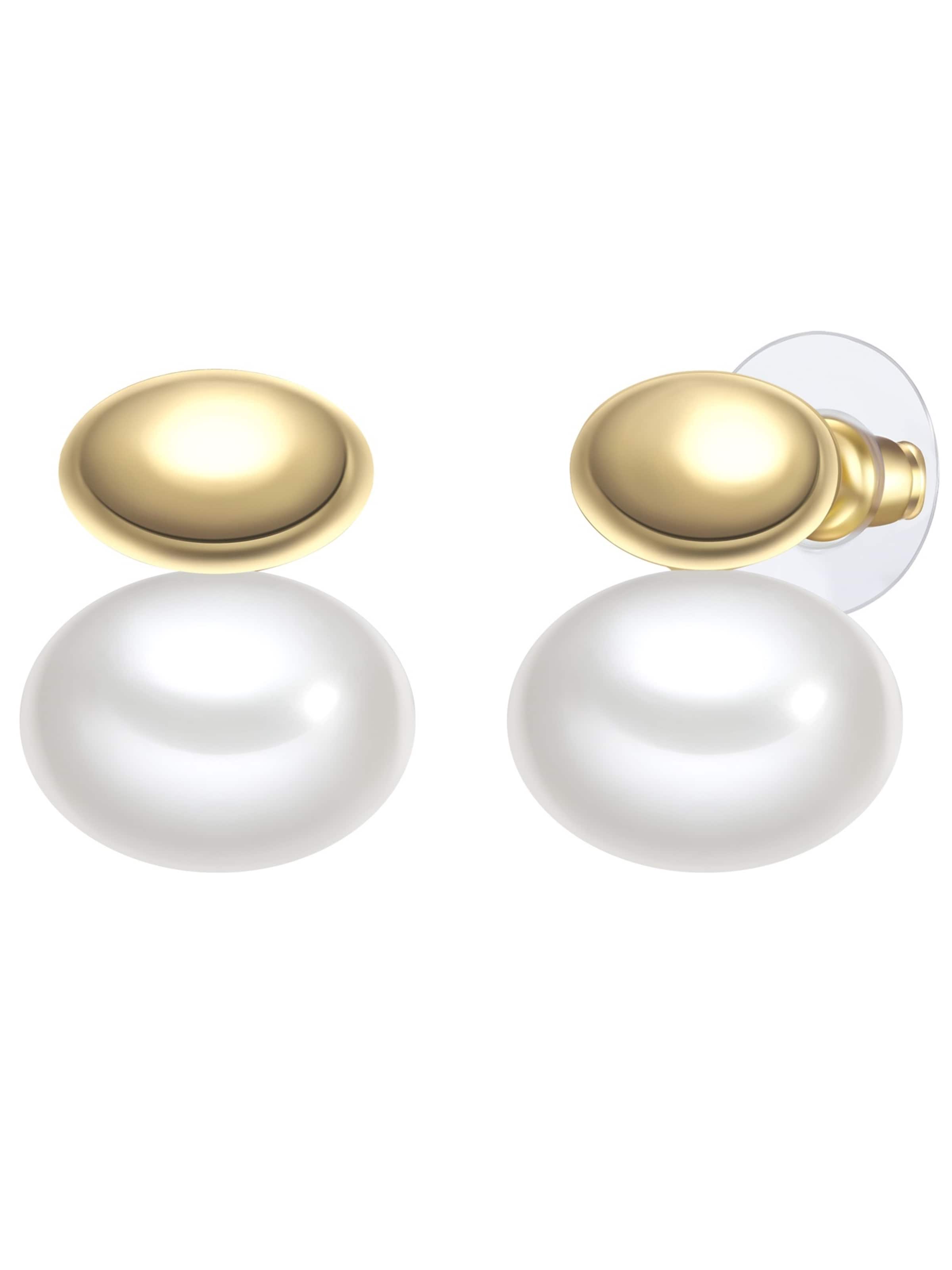 Boucles d'oreilles Yokoamii en or : devant